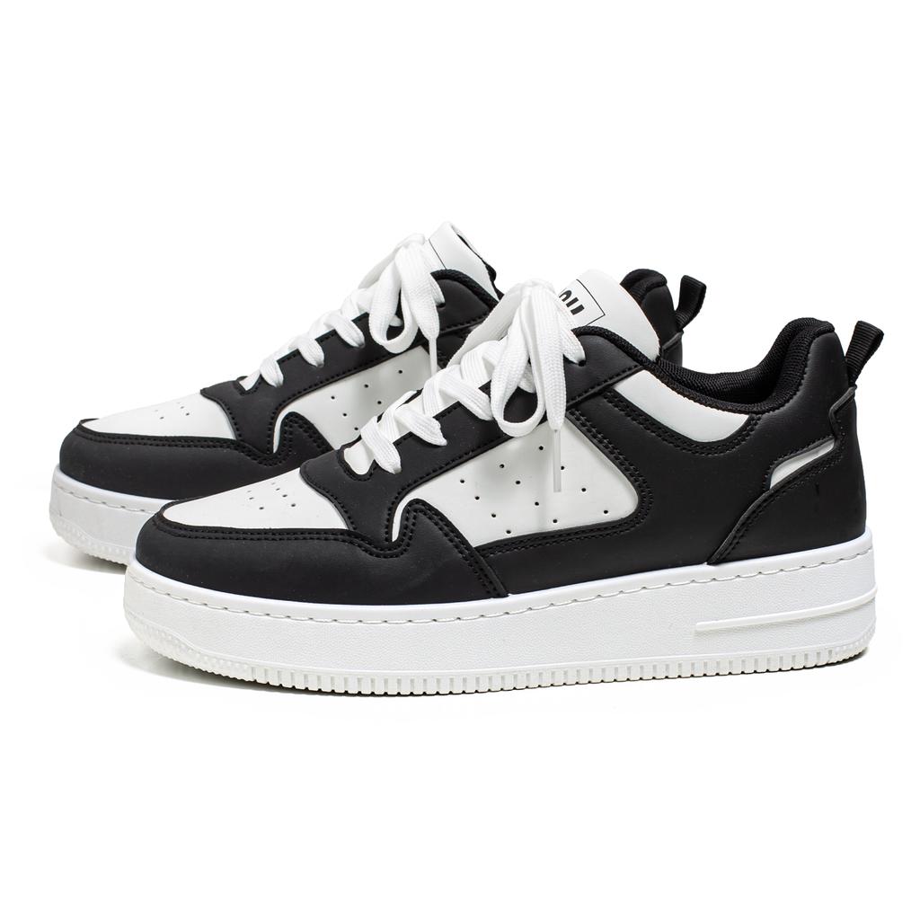 Frühling und Sommer Herrenschuhe Atmungsaktive Sneaker Herren Trendig und Vielseitig Dicke Sohle Weiße Schuhe Sport und Freizeit Sneaker