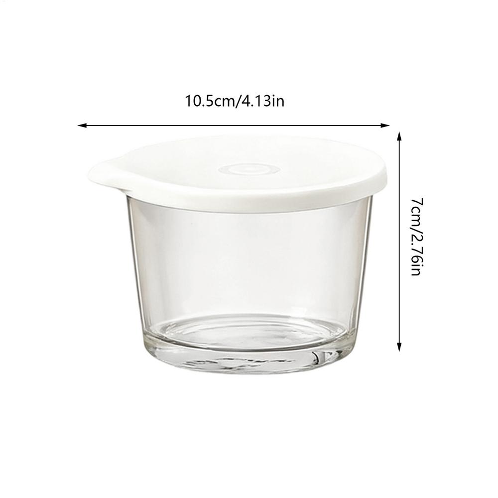 Glasschüssel mit Deckel 4 Stück Wiederverwendbare Lebensmittelgläser Glas Rührschüsseln zur Aufbewahrung für Meal Prep Snack Über Nacht Backen Kochen Vorratskammer