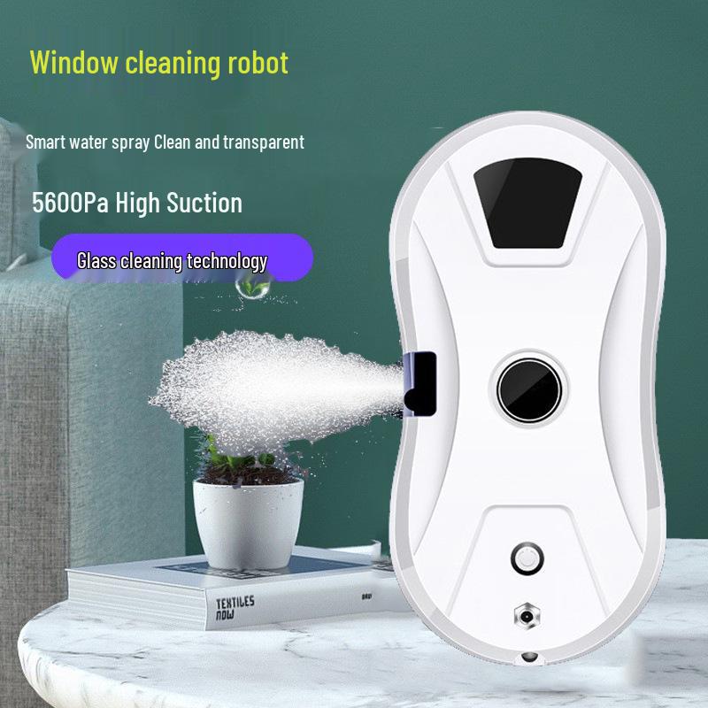 Automatic Window Cleaning Robot with Water Spraying Feature