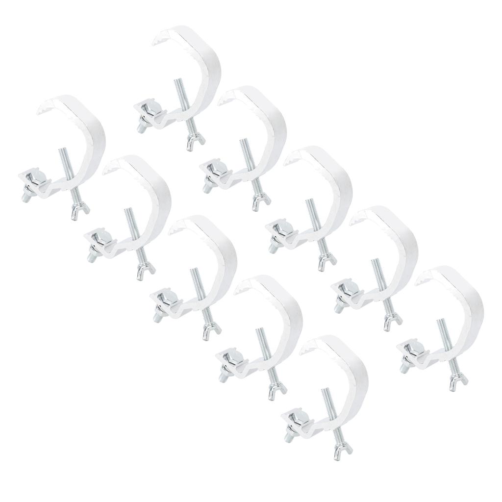 Stage Light Clamp Safe Large Load Bearing Cast Aluminum Stage Lamp Hook Kit for Moving Head Light 10pcs