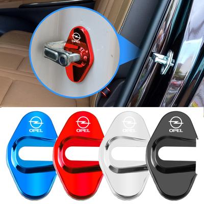 4Pcs Car Door Lock Cover Stainless Steel Cap Auto Accessories For Astra Grandland Corsa Mokka Frontera Insignia Zafira