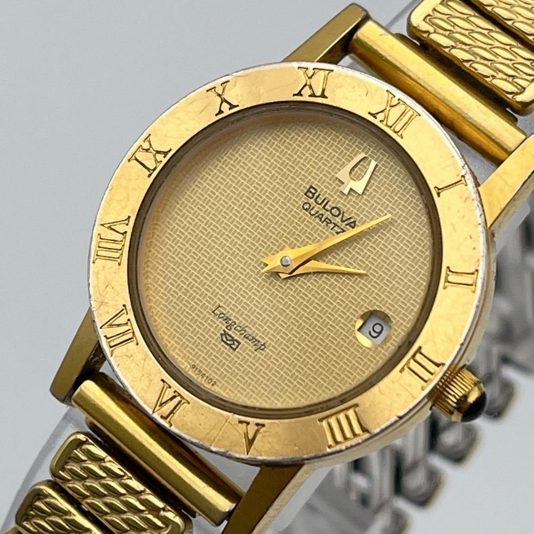Used BULOVA 954389 Gold Date Women s Watch