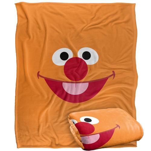 Sesame Street Face Ernie Blanket
