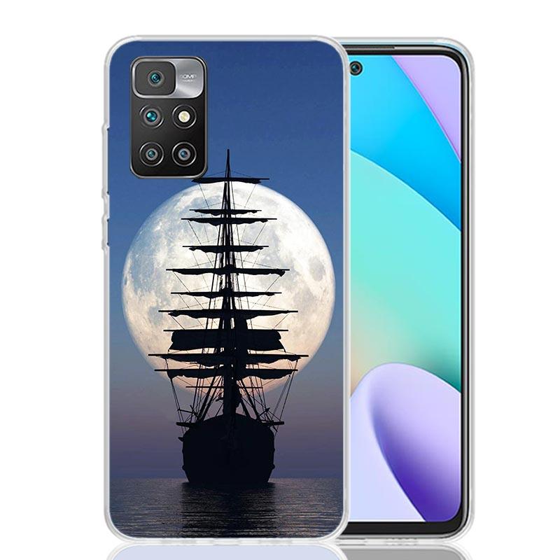 Sailing Boat Sunset Phone Case For Xiaomi Redmi 12C 13C 14C 12 13 10 10A 10C 9 9A 9C 9T 8 8A 7 7A 6 6A K70 K60 K40 K20 Pro 12C 1