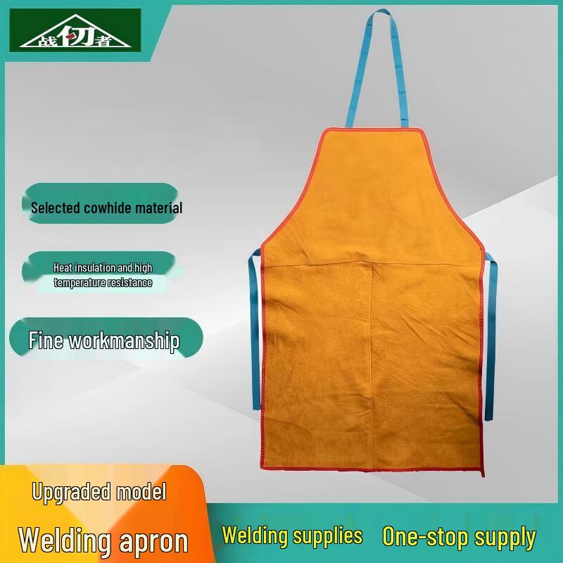Long Double-Layer Cowhide Welding Gloves & Apron Set