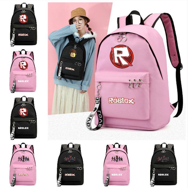 Fashionable Roblox Backpack For Students With Firm Canvas Cloth And Smooth Zipper