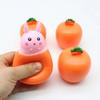 Soft Carrot Rabbit Squeezing and Stretching Fun Pop Up Toy Children Carrot Rabbit Cup Child Stress Relief Fidget Creative Gift