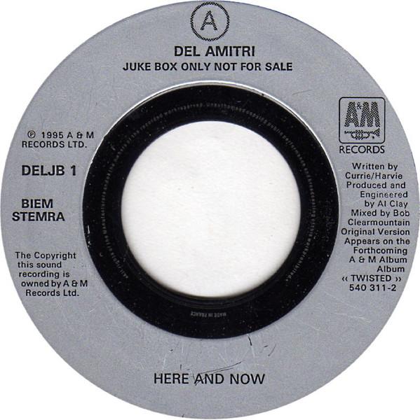 

7-дюймовая пластинка DEL AMITRI Here And Now DELJB1 AM Records 1995 UK Rock Б/у