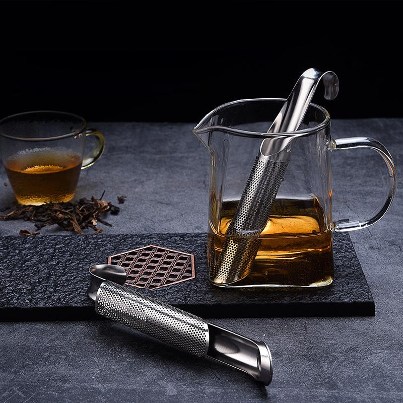 Tea Diffuser Tea Stick Strainer Hook Handle Tea Infuser Tea Infuser Pipe Hook Handle Fine Diffuser Pipe Holes Coffee