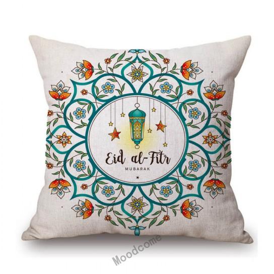 Islamsk muslim Eid Mubarak Ramadan Hjemmedekorasjon Kunstsofa Putetrekk Moske Måne Bomull Lin Stol Putetrekk