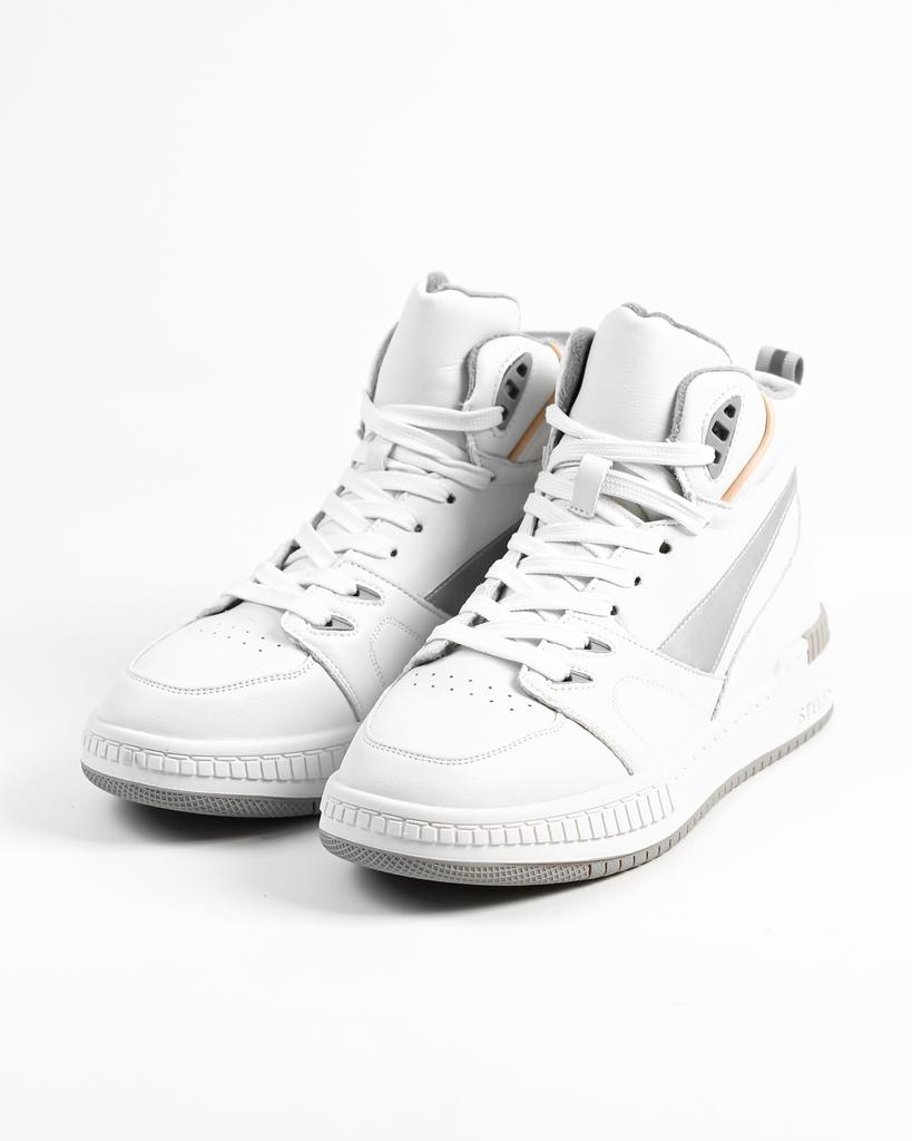 Plateaustiefel V.I.konty 30882 36 Weißes Leder