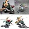 Impressionante Figura Colecionável de Anime Roronoa Zoro One Piece de 8 Polegadas Modelo