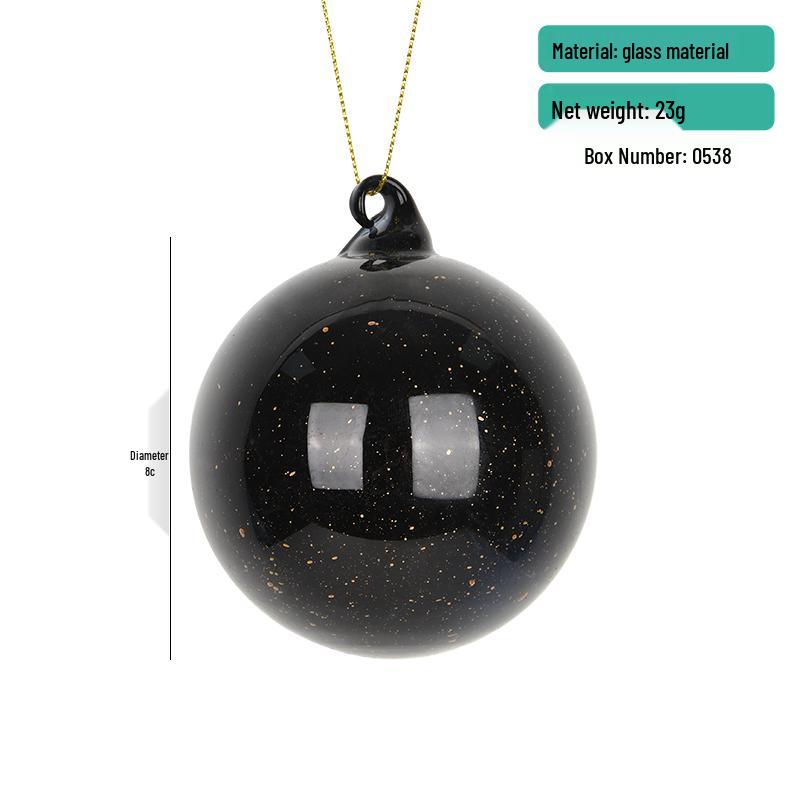 

Скляна розписана різдвяна прикраса - Куля 8-10 см зі сценічним дизайном - Креативна святкова прикраса та подарунок