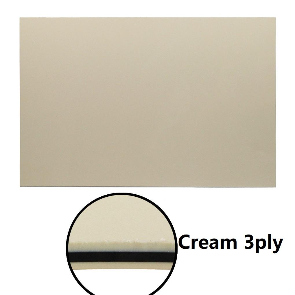FLEOR 1pcs 43x29cm Blank Guitar Pickguard Material Sheet Cream for Electric Guitar Bass Parts DIY Custom