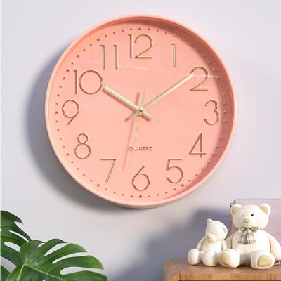 Nordic Wall Clock Modern Minimalist Round Wall Clock Decorative for Living Room Machinery Wall Clock Silent Vintage