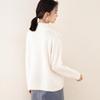 TUHUANG Women's Thickened Pure Wool Beaded Turtleneck Sweater