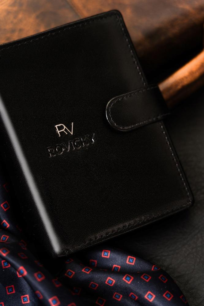 Large Leather Men's Wallet RFID System Rovicky
