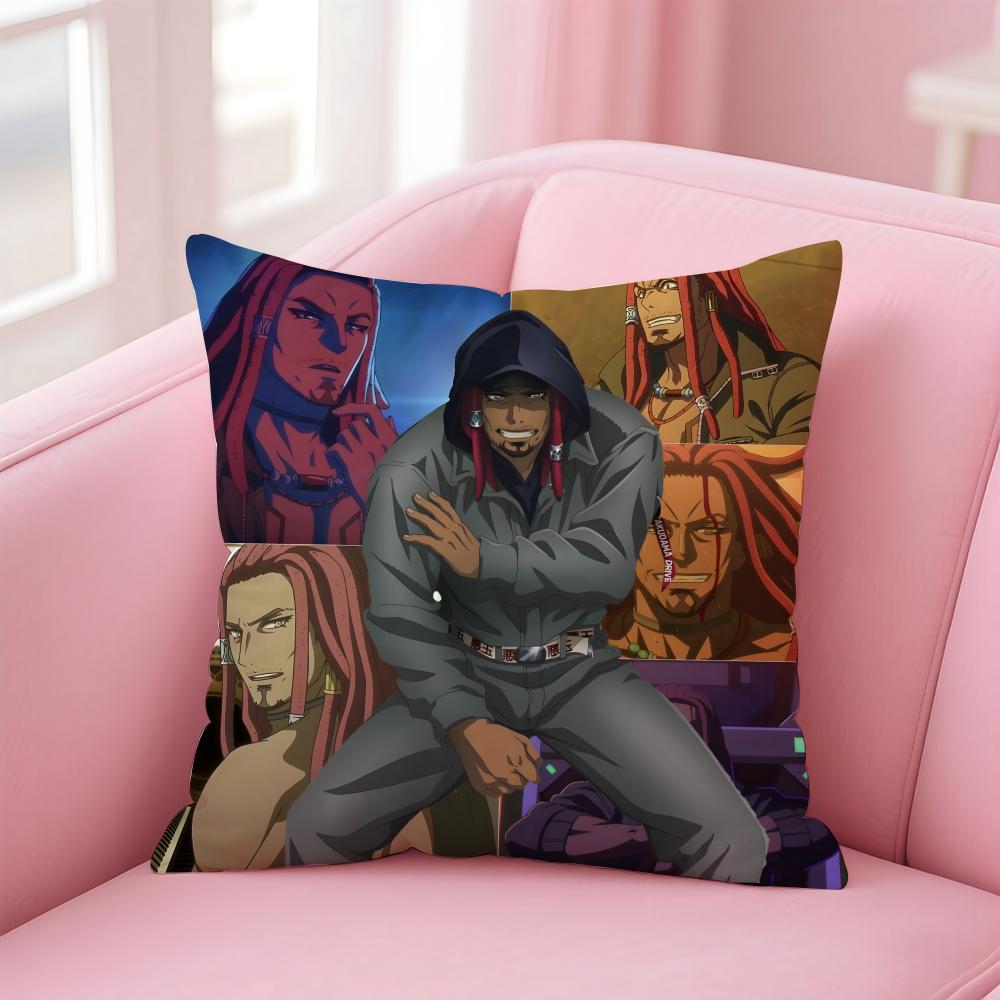 Akudama D-Drive Anime Cushion Cover Comfortable Reversible Pillow Cover Ideal For Car Sofa Bedroom & Beyond 30cmx30cm