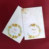 100PCS Multicolor Thank You Card Floral Pattern Package Decoration Gretting Cards Party Gift I Love You Gift Card