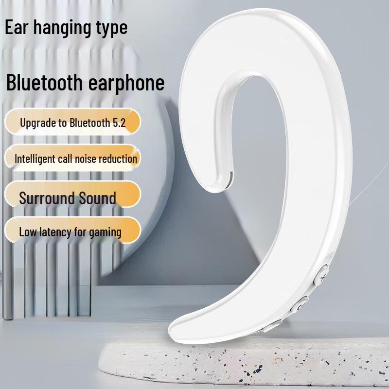 Y12 Ear-hook Bluetooth Headset: Universal Fit, Noise Reduction, High Sound Quality, Long Battery Life.
