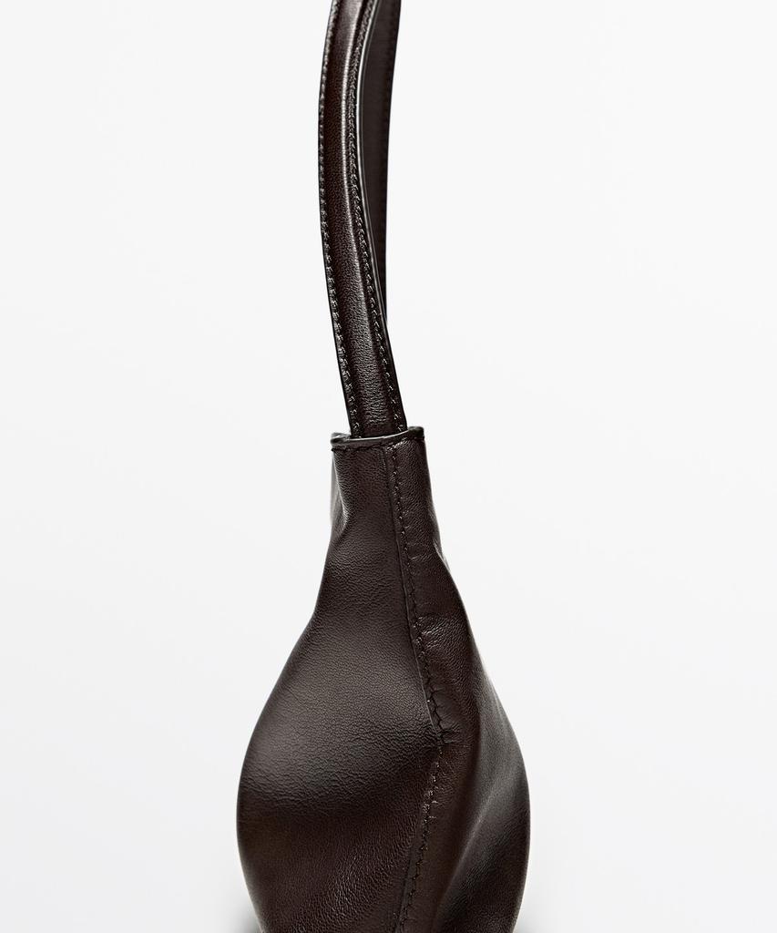 Massimo Dutti Napa Leather Small Shoulder Bag