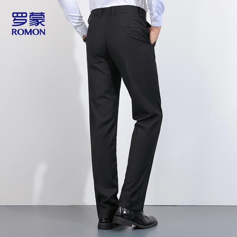 ROMON Men's Business Casual Stretch Trousers