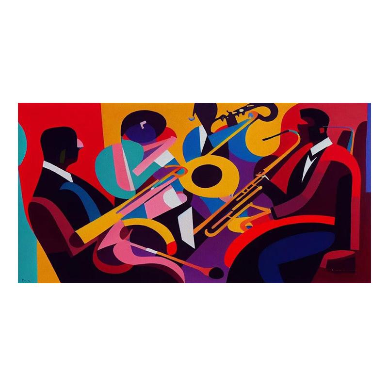 

Музыкальная настенная живопись на холсте, джаз, абстрактные постеры и принты, современный настенный декор, картины для гостиной, домашний декор, фотографии 20X40 cm No Frame