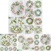 Charming 40cm Artificial Rose Peony Flower Garland With No Color Fading