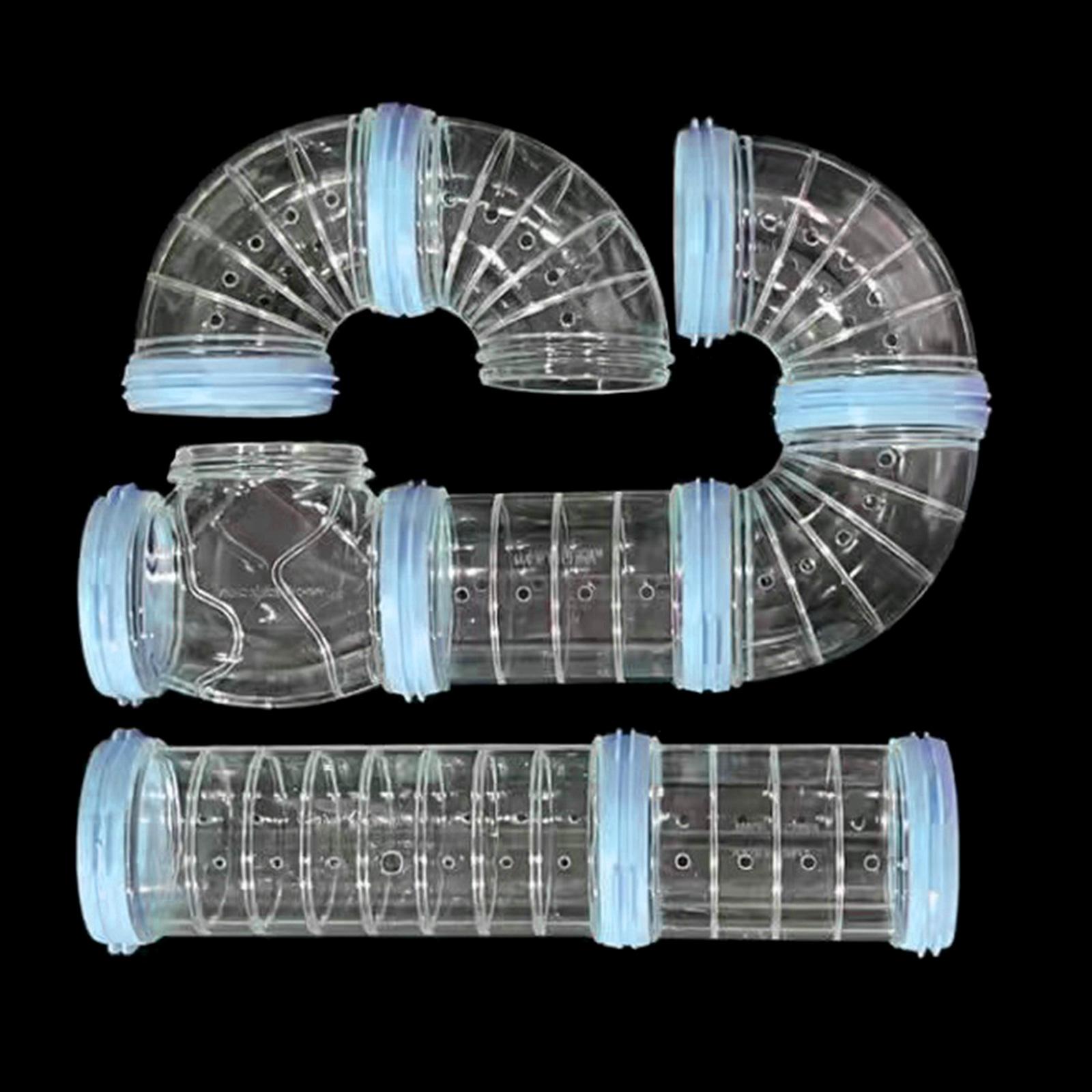 

Трубка для хомяка, игрушка-кролик, прозрачная трубка для самостоятельной сборки для хомяка, морских свинок, песчанок, игрушка-трубка