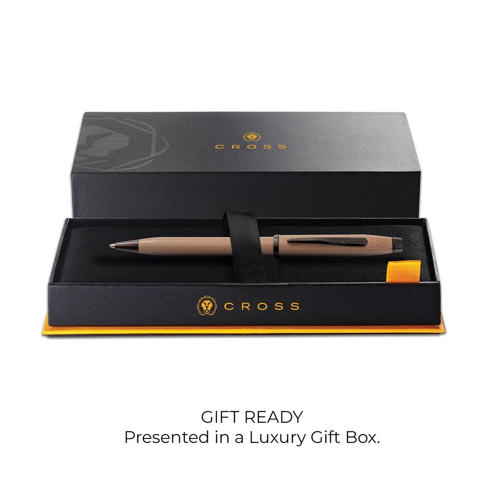 Cross Century II Beige Premium Gift Boxed Premium Ballpoint Medium Perfect Gift for Day or Promotion Oil-Based Pen, Nib, Father's