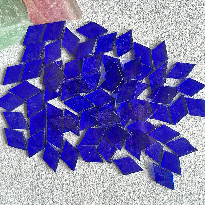 50g Clear Glass Mosaic Tiles Multi Color Mosaic Piece DIY Mosaic Making Stones for Craft Hobby Arts Home Wall Decoration Arte917