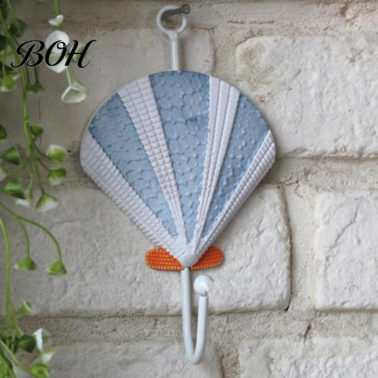 Wall Hooks for Clothes Wooden Hook, Mediterranean Style Decorative Coat Sturdy Hook Durable Hanger Home Decor Keys Umbrellas Scarves