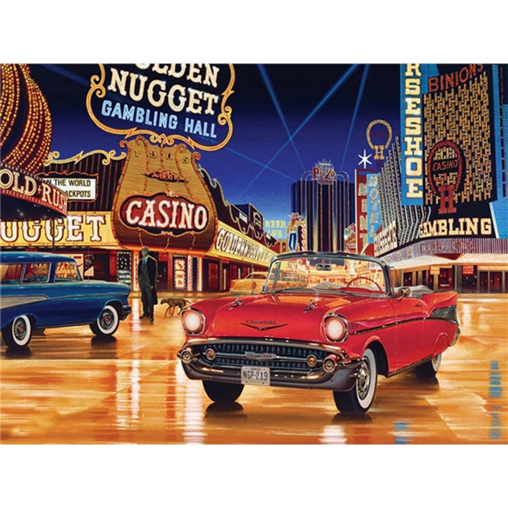 

5d алмазная живопись полная дрель квадратный город алмазная вышивка пейзаж алмазная мозаика автомобиль рукоделие украшение дома Full Square 20X30CM