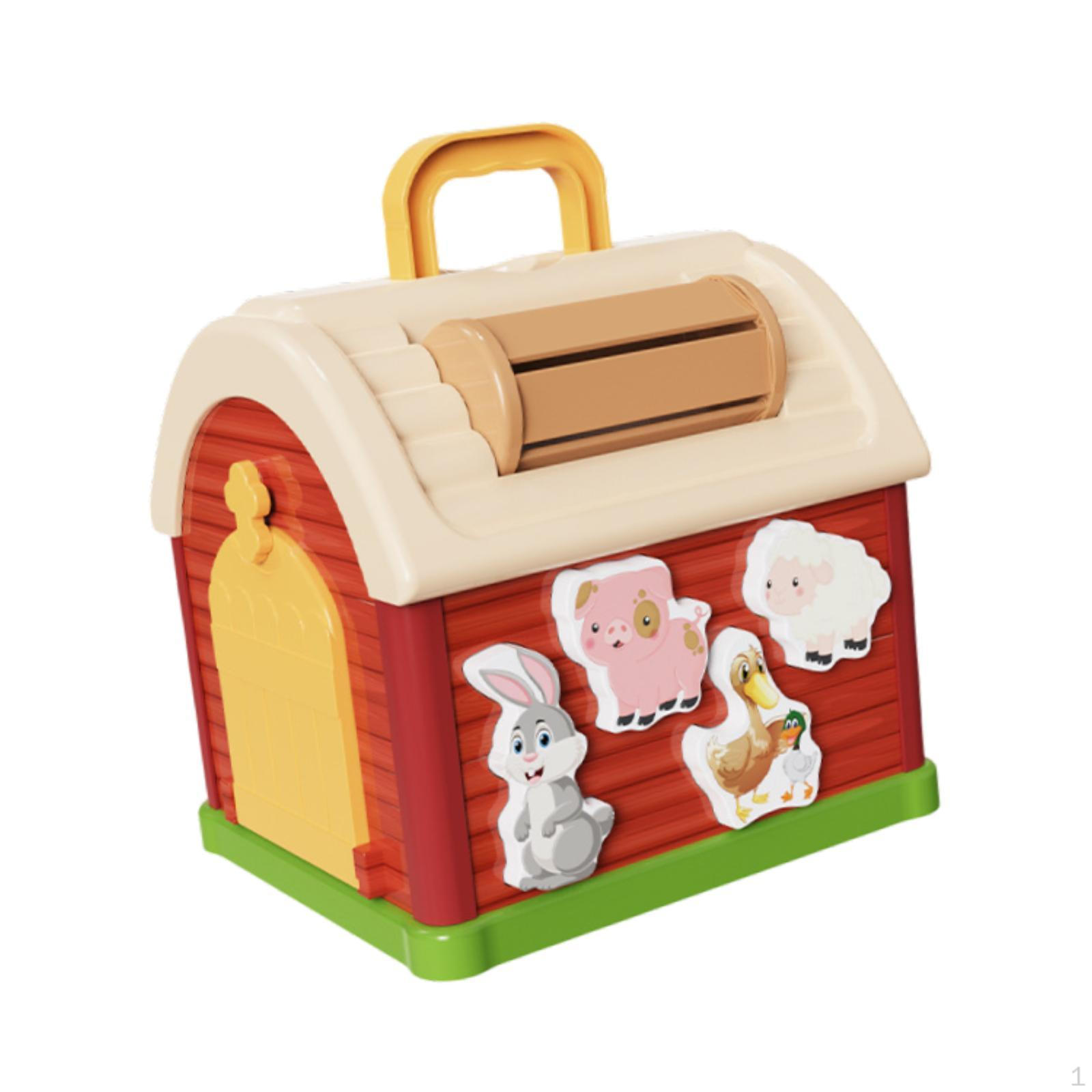 Shape Sorter House Playhouse Set Educational Toy Multifunctional Color Sorting Matching
