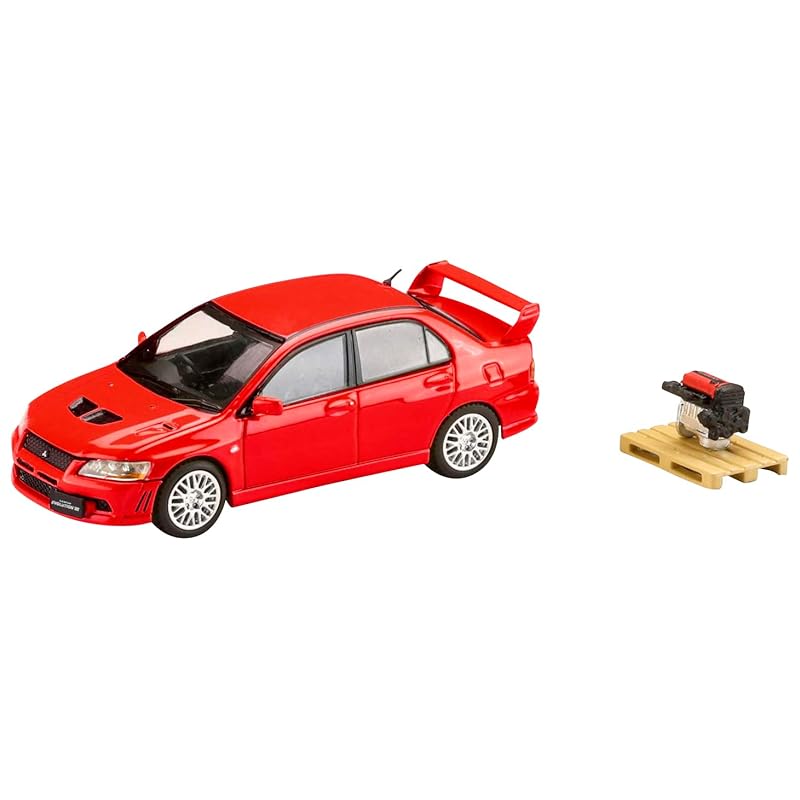 

1/64 mitsubishi lancer GSR EVOLUTION 7 With engine display model parma red