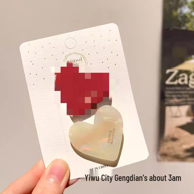 Retro Chic Heart Hair Clip: Cute, Simple, Versatile Side Clip