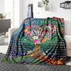 Friendship Endures Distance Customized Name Birthday Plush Blanket Suitable For Both Men And Women Digital Printing Fantasy Theme All Seasons