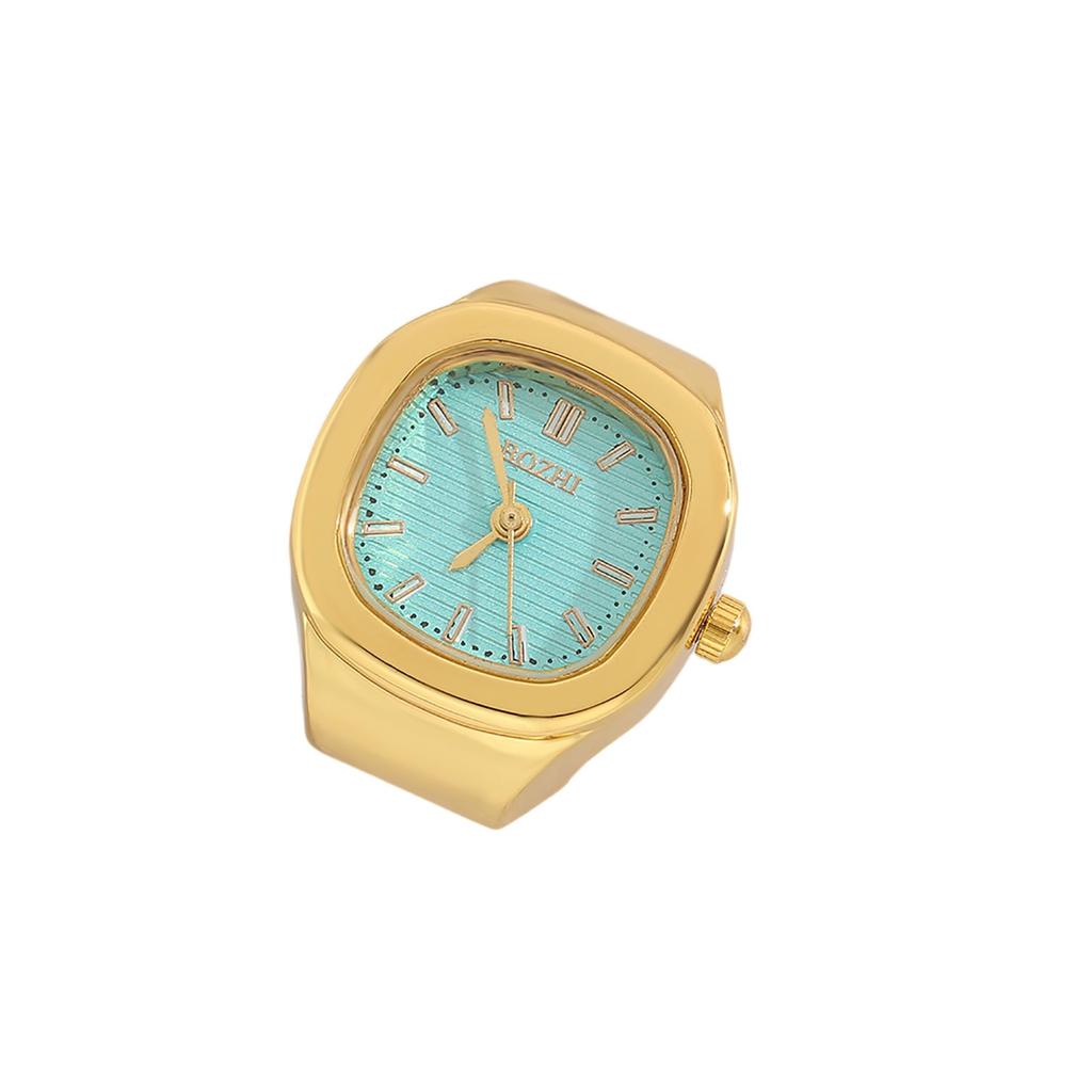 Creative finger ring watch mini quartz watch adjustable time watch ring simple stylish punk watch ring personalized mini clock 1
