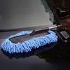 Car Cleaning Brush 33-Inch Retractable Car Duster Stainless Steel Telescopic Pole Scratch-Free Microfiber Car