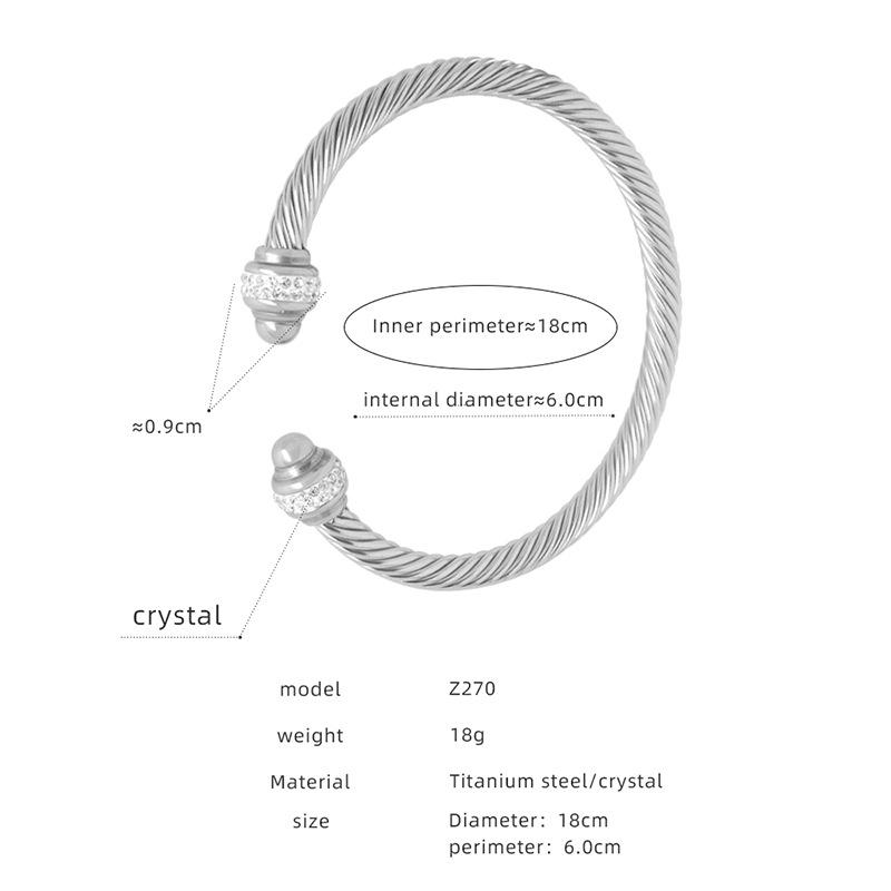 Simple Stainless Steel Bracelet Personality Ladies Couple Bracelet For Women Jewelry Gift CDN