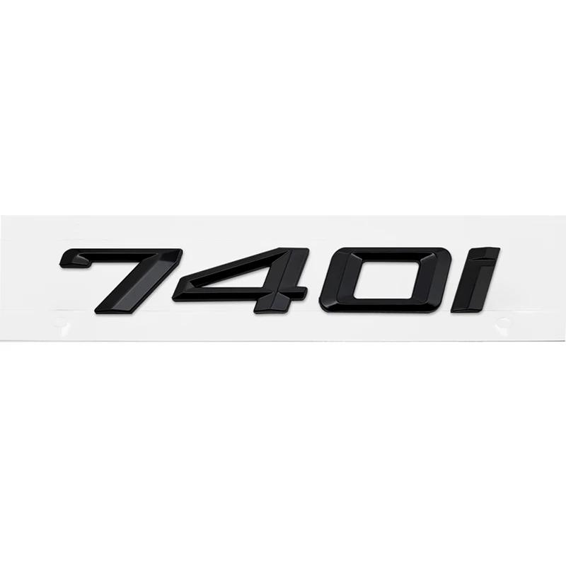 ABS Car Rear Trunk Letters Logo Badge Emblem Sticker For BMW 7 Series 730i 740i 745i 750i 760i E38 E65 E66 F01 F02 G11 G12