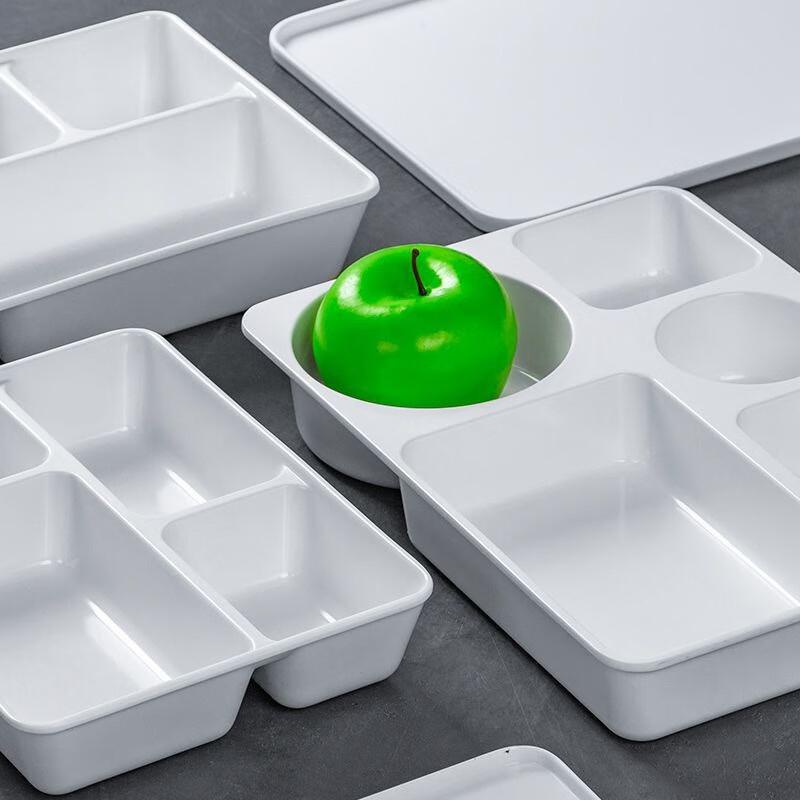 JINMEILI Melamine 5-Compartment Serving Plates