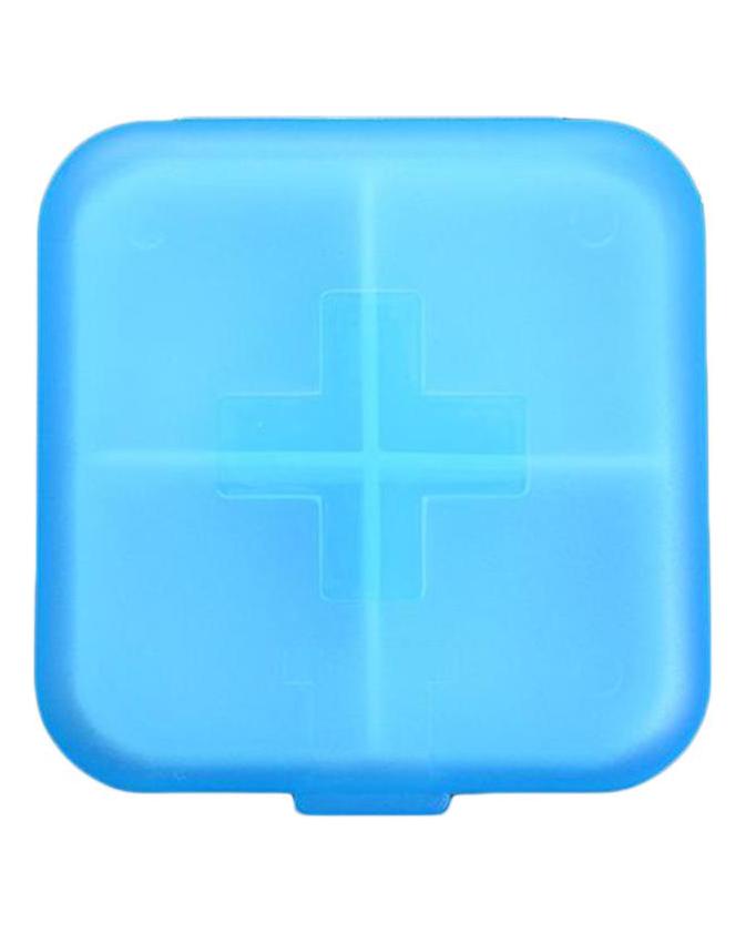 Portable Travel 4 Grid Pill Storage Box Case Container Mini Medicine Organizer