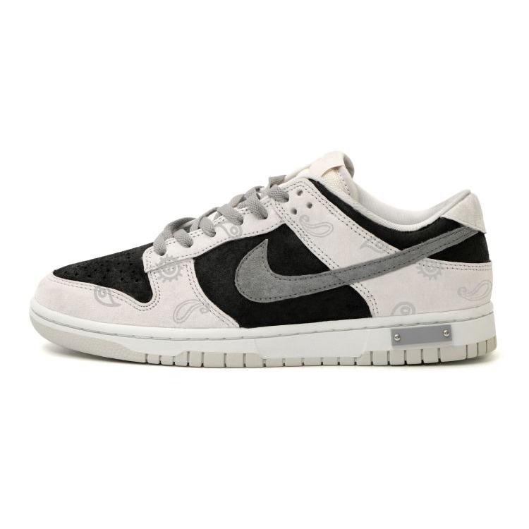 Nike Dunk Low Retro PRM Low top Skateboard Shoes Men's Black White Gray DD8338-001(Team15-)