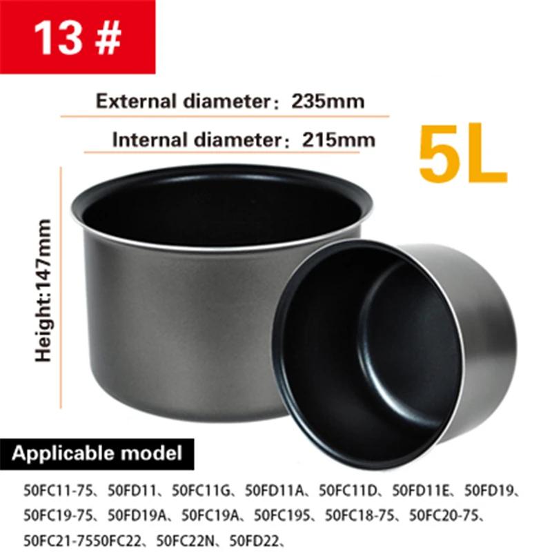 Rice Cooker Inner Container Non Stick Cooking Pot Replacement Accessories Kitchen Food Rice Cooker Liner Inner Pot Accessories