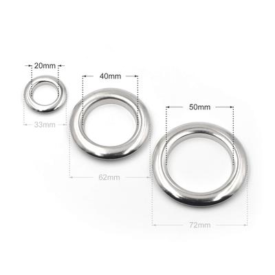 Ösen aus massivem Messing mit Unterlegscheibe, passend für Lederhandwerkstaschen, Kleidervorhänge, 20 mm, 40 mm, 50 mm