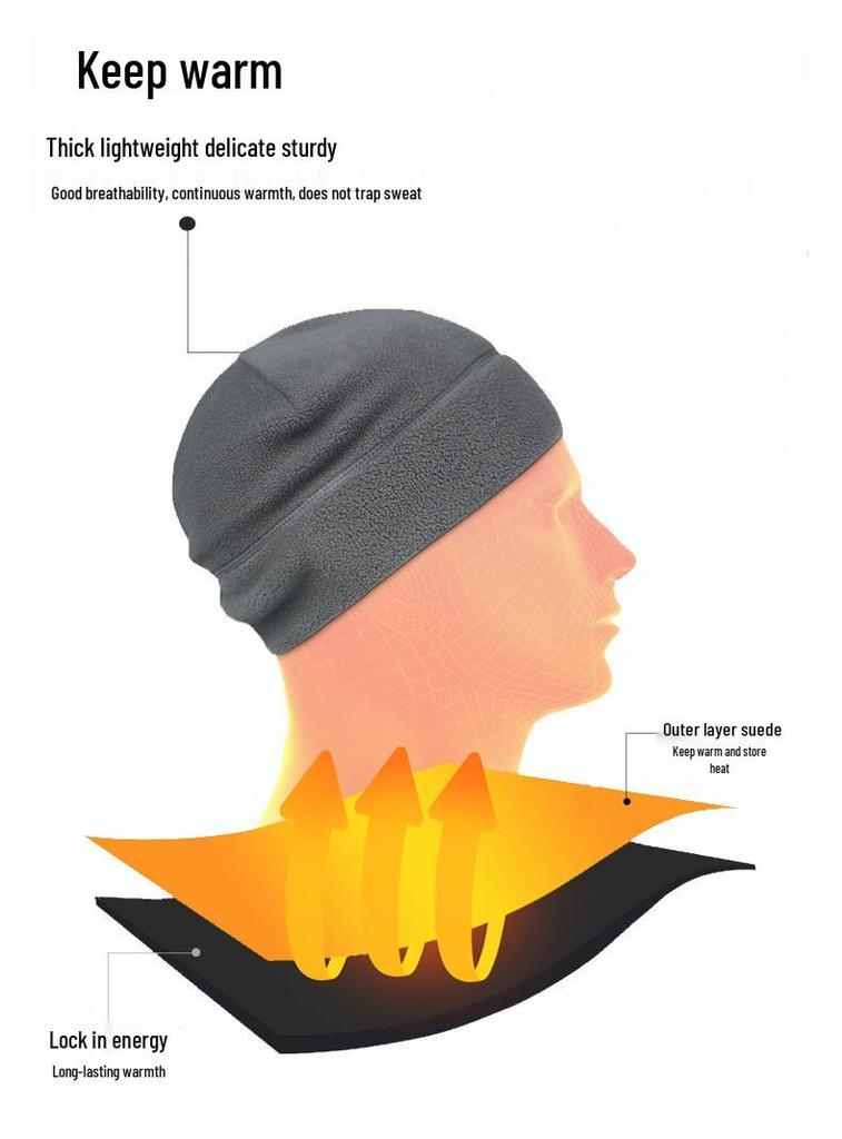 YIPINU Winter Sports Fleece Hat - Warm Skiing & Cycling Ear Protection