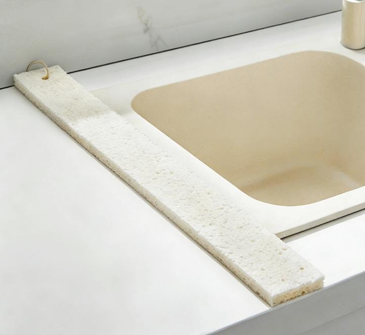 Spritzschutzschwamm für Küchenspüle, verstellbare Abtropfmatte für Geschirr, Wasserauffangwanne für Badezimmer, saugfähige Matte, Arbeitsplattenschutz