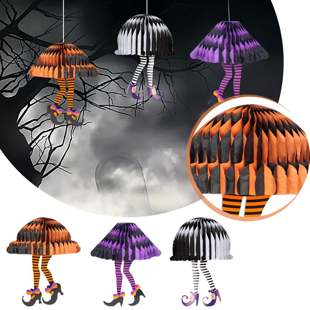 Halloween Witch Leg Honeycomb Single Stone Witch Leg Charm Honeycomb Charm Decoration Pendant Halloween Party Gift