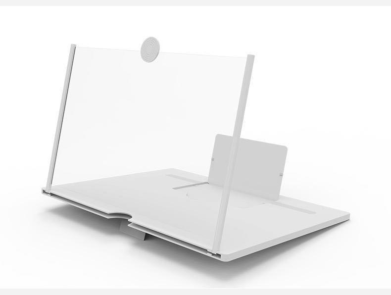 10-12 Inch Smartphone Screen Magnifier, HD Fresnel Lens Portable Movie Viewer with Stand, 3D Theater Experience for iPhone Android Phones